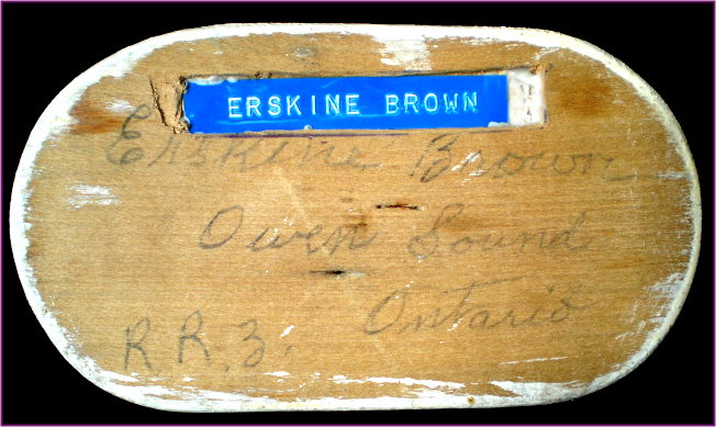 Erskine Brown Carving Bottom